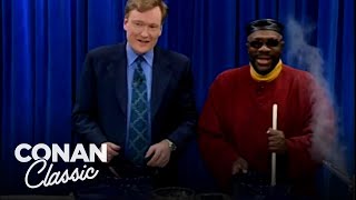 Isaac Hayes amp Conan Make Chocolate Salty Balls  Late Night with Conan O’Brien [upl. by Nairot]