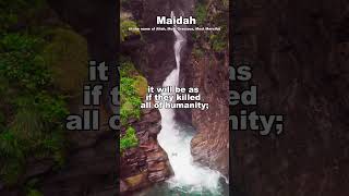 280 Maidah 32 English Quran Marshmallow motivation psikoloji quran shortvideo [upl. by Maggee608]