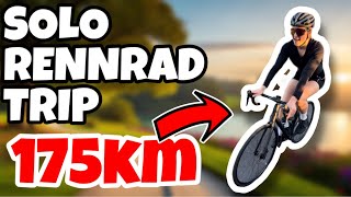 Solo Trip  Rennrad Tour  Als Anfänger 175km  Food Diary🚴🏼‍♀️🔥🥵 [upl. by Janina]