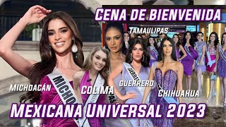 Mexicana Universal 2023  Looks de Candidatas en la Cena de Bienvenida [upl. by Jarita844]