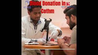 Blood Donation in Cothm shots bloodpressure heart heartattack youtube youtubeshorts cothm [upl. by Osbourne177]