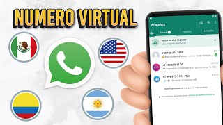 🚀  TUTORIAL  Crear Numero Virtual GRATIS para Registrarme en Whatsapp de Cualquier Pais 2024 [upl. by Lockhart]