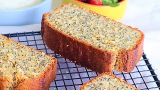 Orange Poppy Seed Cake Recipe Healthy amp Easy [upl. by Ayetal]