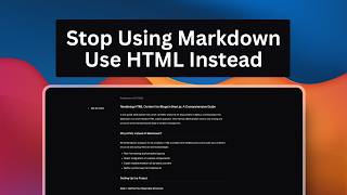 STOP Using Markdown Use HTML Instead To Render Your Nextjs Blog [upl. by Inig]