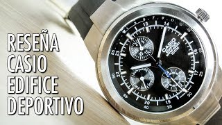 Reseña Casio Edifice EF305 Reloj Deportivo de Cuarzo en Español [upl. by Cesya]