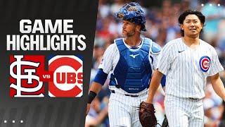 Cardinals vs Cubs Game Highlights 61524  MLB Highlights [upl. by Bonis]