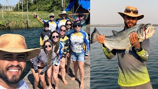 VIAJANDO ACAMPANDO e PESCANDO com a FAMÍLIA e amigos No RIO TELES PIRES Muito FOGO às Margens [upl. by Howes]