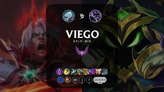 Viego Mid vs Veigar  EUW Master Patch 144 [upl. by Aiyn]