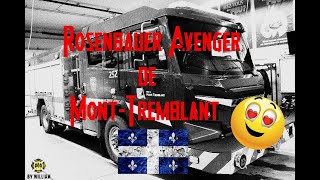 Rosenbauer Avenger MontTremblant camion pompiers du Quebec new firetruck 2019 [upl. by Kcolttam]