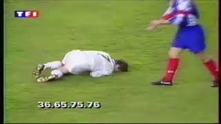 19921993 Real Madrid  PSG 31 Coupe de lUEFA Quart de finale aller Commentaires Français [upl. by Novaat]