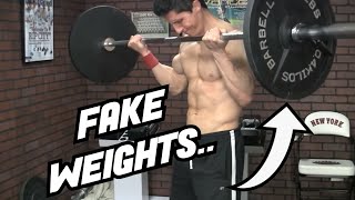 Jeff Cavalier ATHLEANX Using Fake Weights [upl. by Adelric]