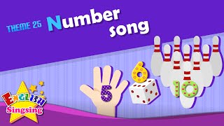 Theme 25 Number song  123  One two three  ESL Song amp Story  Learning English for Kids [upl. by Esimaj340]