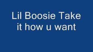 Take it how u want  Lil boosie [upl. by Aiouqahs]