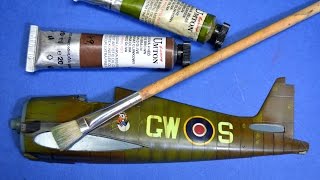 Painting plastic models with brushes  Oil paints  Great Guide [upl. by Slerahc779]