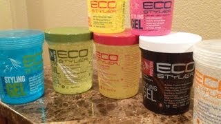 Natural Hair The Complete EcoStyler Gel Review All Colors [upl. by Turrell281]