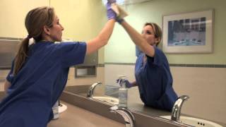 Commercial Restroom Cleaning Training Video Using GTC Green Cleaning Products [upl. by Livesay]