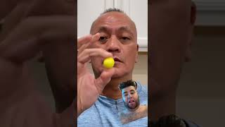 👂 ASMR AMERICA’S ORIGINAL DUBBLE BUBBLE GUM BALL EXTRA SOUR LEMON FLAVOR AND EATING SOUNDS 👂 l [upl. by Alliuqahs]