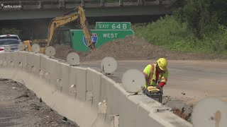 SCDOT temporarily closing I20 Westbound ramp to I26 Westbound [upl. by Genesa]