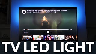 TV LED Strip Lights REVIEW  USB TV Backlight with Remote [upl. by Nirro]