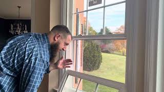 How to remove a window sash and reset the balance system if needed on Simonton or ProVia window [upl. by Zerk887]