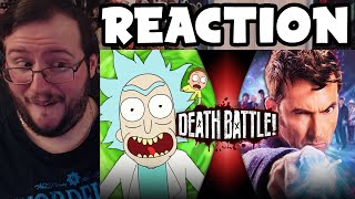 Gors quotDEATH BATTLEquot Rick Sanchez VS The Doctor Rick and Morty VS Doctor Who REACTION [upl. by Otti]