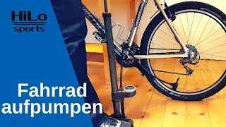 Fahrrad aufpumpen Wie du deine Fahrradreifen richtig aufpumpst [upl. by Stew75]