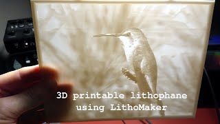 Creating a 3D printable lithophane using LithoMaker [upl. by Sicard]