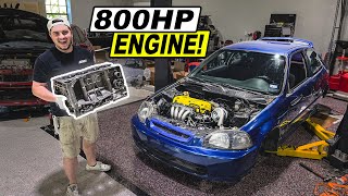 Taking Delivery of my 800HP CIVIC ENGINES [upl. by Siward]