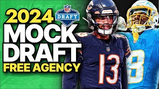 2024 NFL Mock Draft  Four Trades Shake Things Up [upl. by Gery]