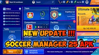 NEW APK SOCCER MANAGER 2025 [upl. by Silyhp444]