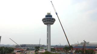 Changi Tower Radome Replacement Panoramic [upl. by Yesdnyl136]