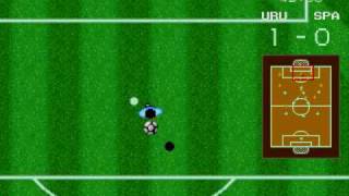 World Cup Italia 90 Gameplay Sega Genesis Mega Drive Uruguay v Spain [upl. by Pettit]