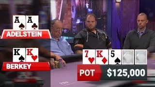 AA Adelstein vs KK Berkey  459000 Pot [upl. by Cowey]