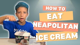 How to eat Neapolitan ice cream [upl. by Stillmann]