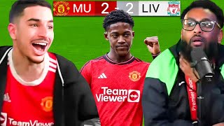 Kobbie Mainoo WOW United 22 Liverpool Reaction [upl. by Rtoip717]