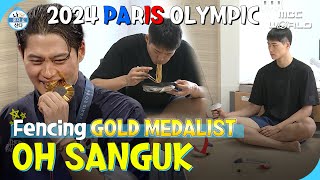 SUB 2024 Paris Olympic goldmedal fencer OH SANGUK assembling his own sword in the dorm OHSANGUK [upl. by Enilorac]