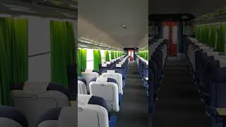 INSIDE FIRST CLASS INTERCITY TRAIN PORTUGAL firstclass intercitytrain train cp portugal [upl. by Jarrow]