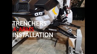 Polaris Axys Trenchers AArms Installation PRO RMK  SKS [upl. by Senoj]