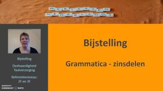 Bijstelling Grammatica zinsdelen [upl. by Pentha437]