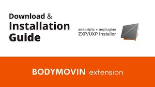 How to Download and Install Bodymovin amp ZXP Installer for After Effects [upl. by Navinod425]