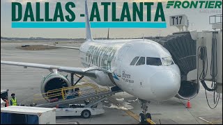 TRIPREPORT  Frontier Airlines ECONOMY  Airbus A320neo  Dallas DFW  Atlanta [upl. by Odelinda]