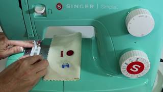 Singer Simple 3223 21 Sewing on Buttons [upl. by Swor]