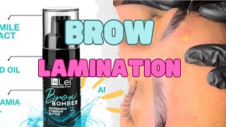 Brow Lamination and Hybrid Tint  InLei amp Brow Daddy [upl. by Ellennad542]