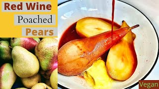 Easy Red Wine Poached Pears [upl. by Salomie]