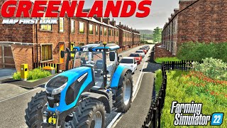 A REALLY GOOD BRITISH FARM  Greenlands  By Peter716 Farming Simulator 22 Map Review [upl. by Amarette]