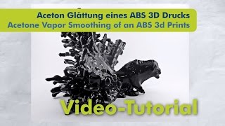 3D ABS Druck glätten mit Aceton  Acetone Vapor Smoothing ABS Print [upl. by Ube313]