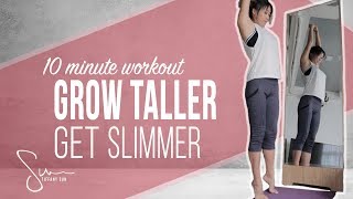 How I Got Taller and Slimmer with Stretching  10 Minute Workout [upl. by Laram530]