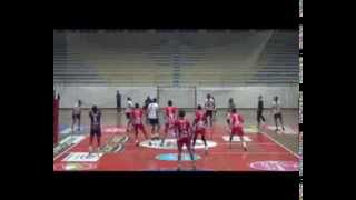 Volleyball incident with net [upl. by Barri]