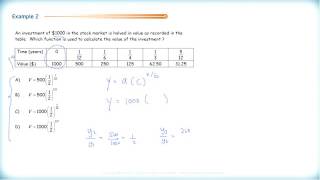 Math 3200  Ch7 Sec73  Developing Exponential Equations [upl. by Angela797]