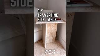 ✨ DIY Travertine Side Table ✨  Beautiful ❤️ Home Decor 2023 shorts diyhomedecor travertine [upl. by Mal162]